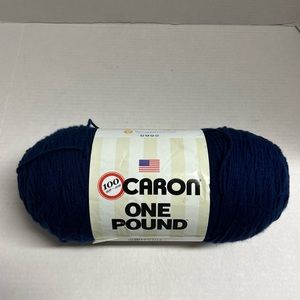 Carron One Pound Yarn-Midnight Blue Acrylic Machine Washable